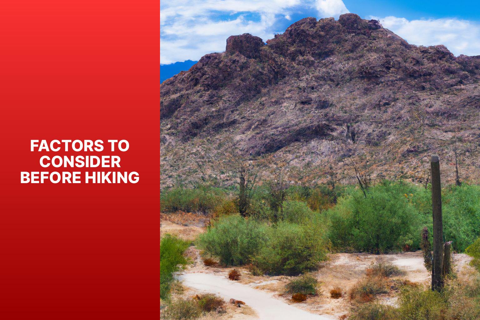 Factors to Consider Before Hiking - Easy Hiking Trails in Scottsdale 