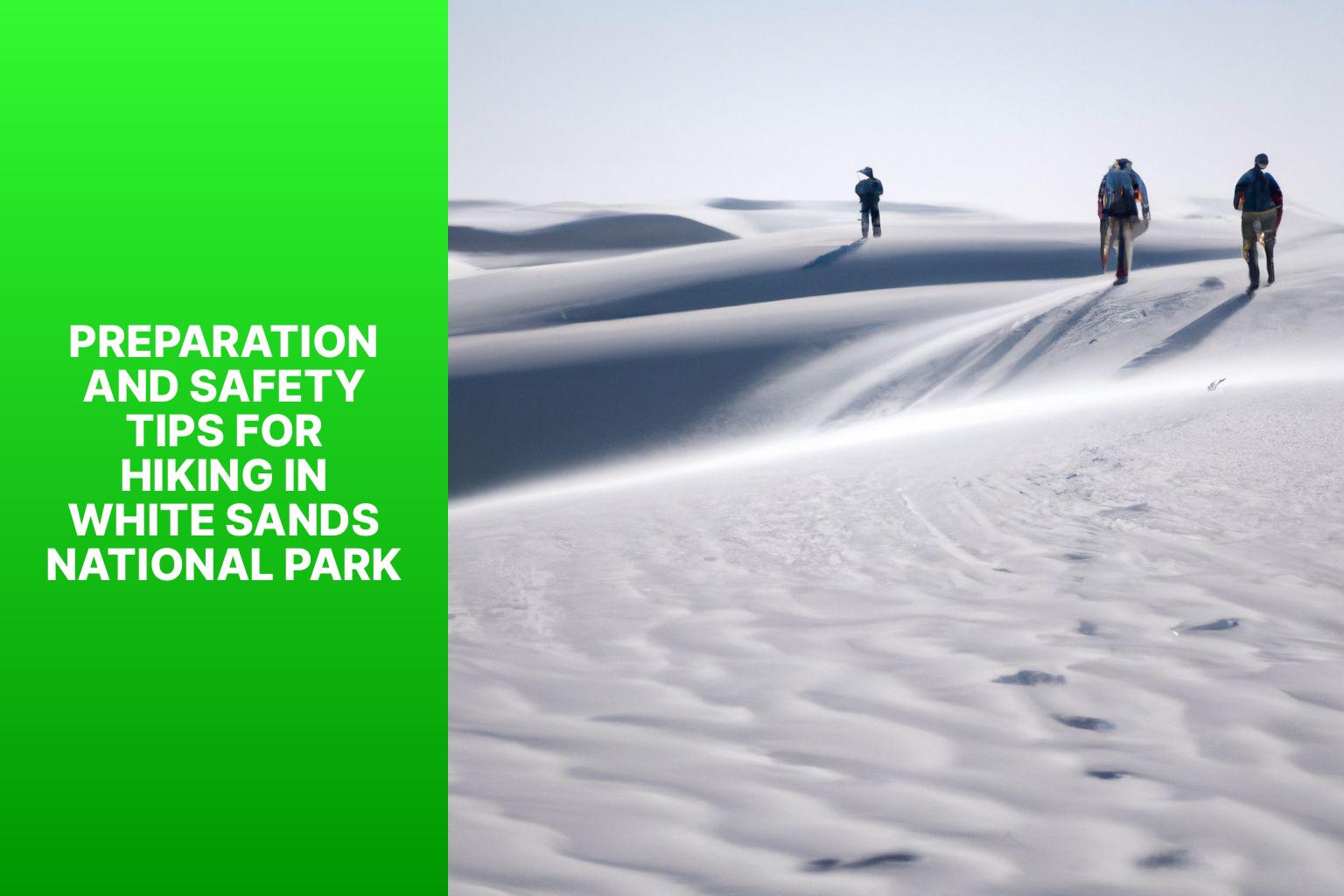Preparation and Safety Tips for Hiking in White Sands National Park - Hikes in White Sands National Park 