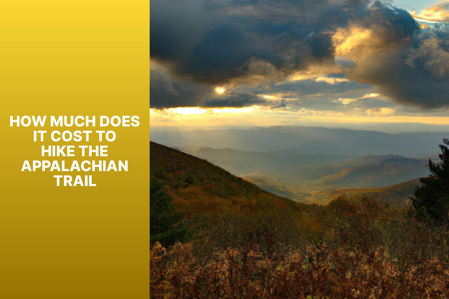 how much does it cost to hike the appalachian trail449b
