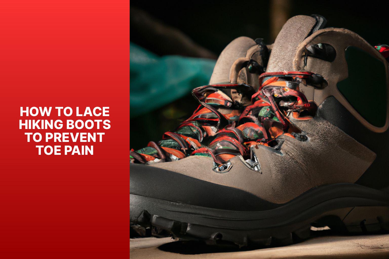 how to lace hiking boots to prevent toe paintrzw