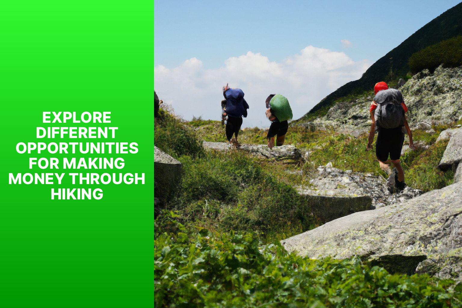 Explore Different Opportunities for Making Money through Hiking - How to Make Money Hiking 