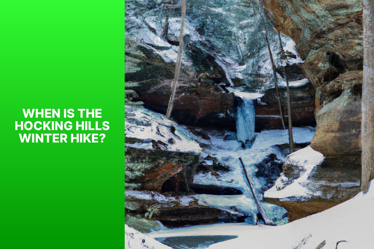 When is the Hocking Hills Winter Hike? - When is Hocking Hills Winter Hike? 